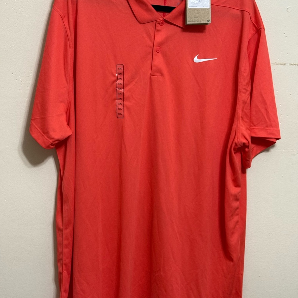 Nike Men’s Coral-Orange Performance Polo